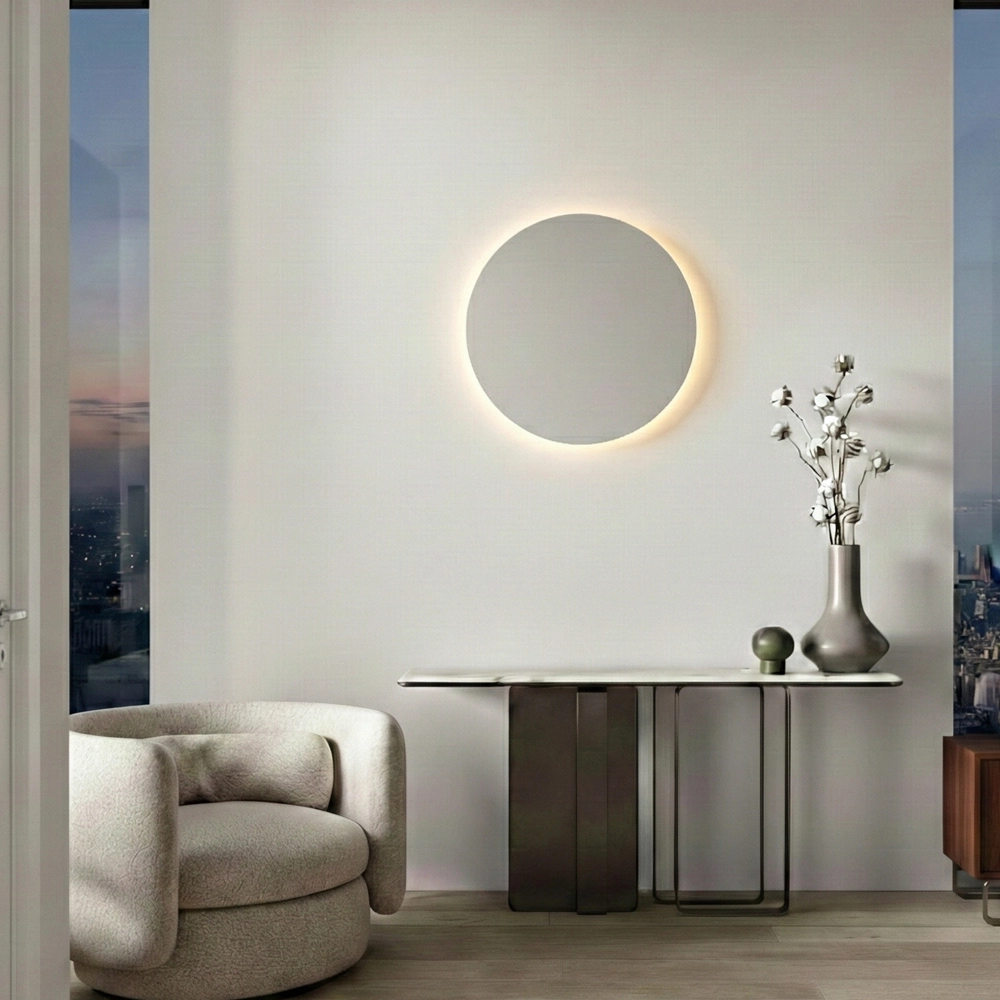 Applique murale design Alida chrome Ø 50cm