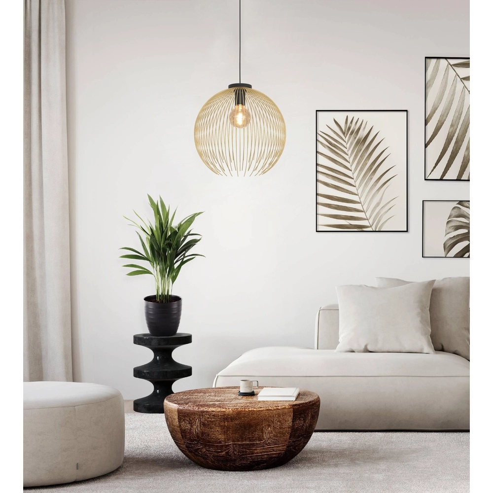 Lampe filaire Venezuela Ø 40cm - noir avec or Eglo 9008606282265