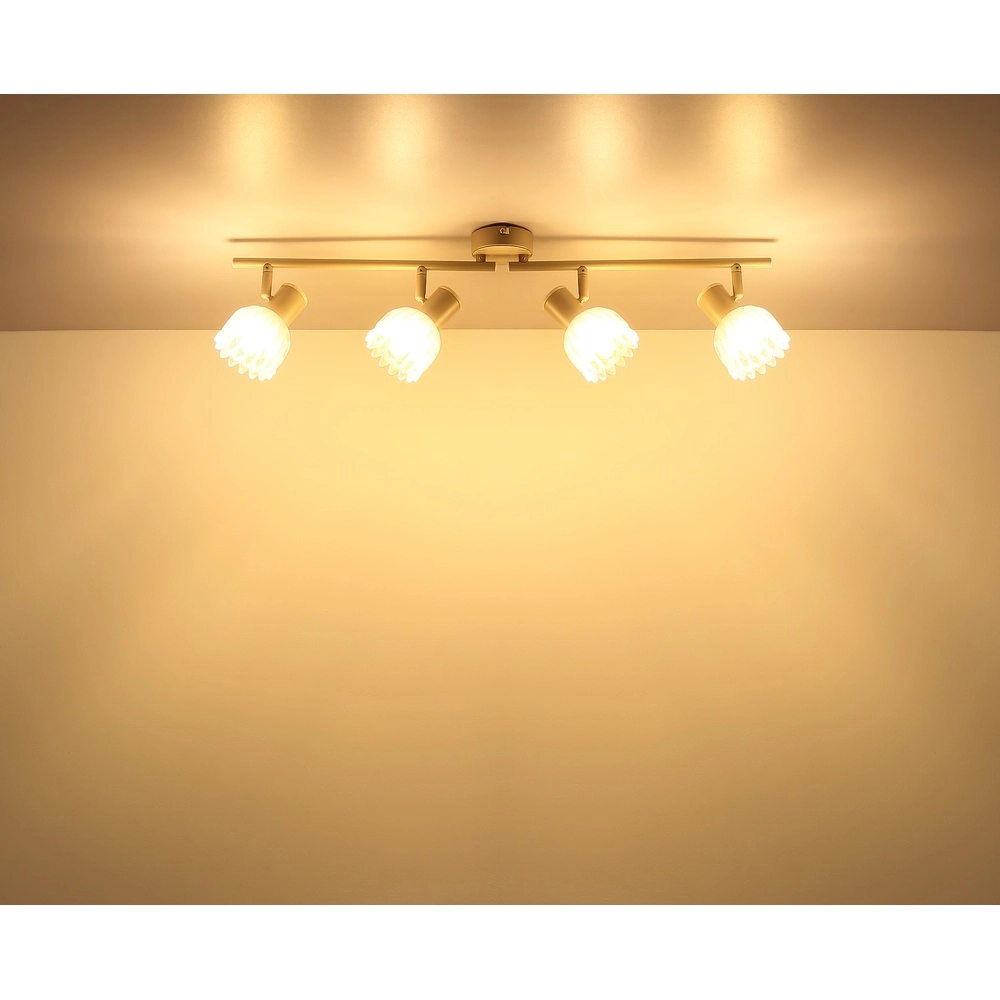 Spot de plafond 4 lumières Planta brun sable Globo 9007371575930