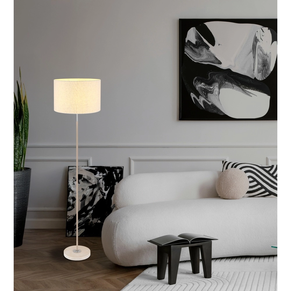 Lampadaire Deleon brun sable Ø 40cm Globo 9007371572908