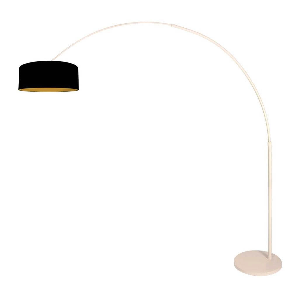 Lampe à arc Sparkled Light crème avec abat-jour noir Ø 50cm Steinhauer 8712746179989