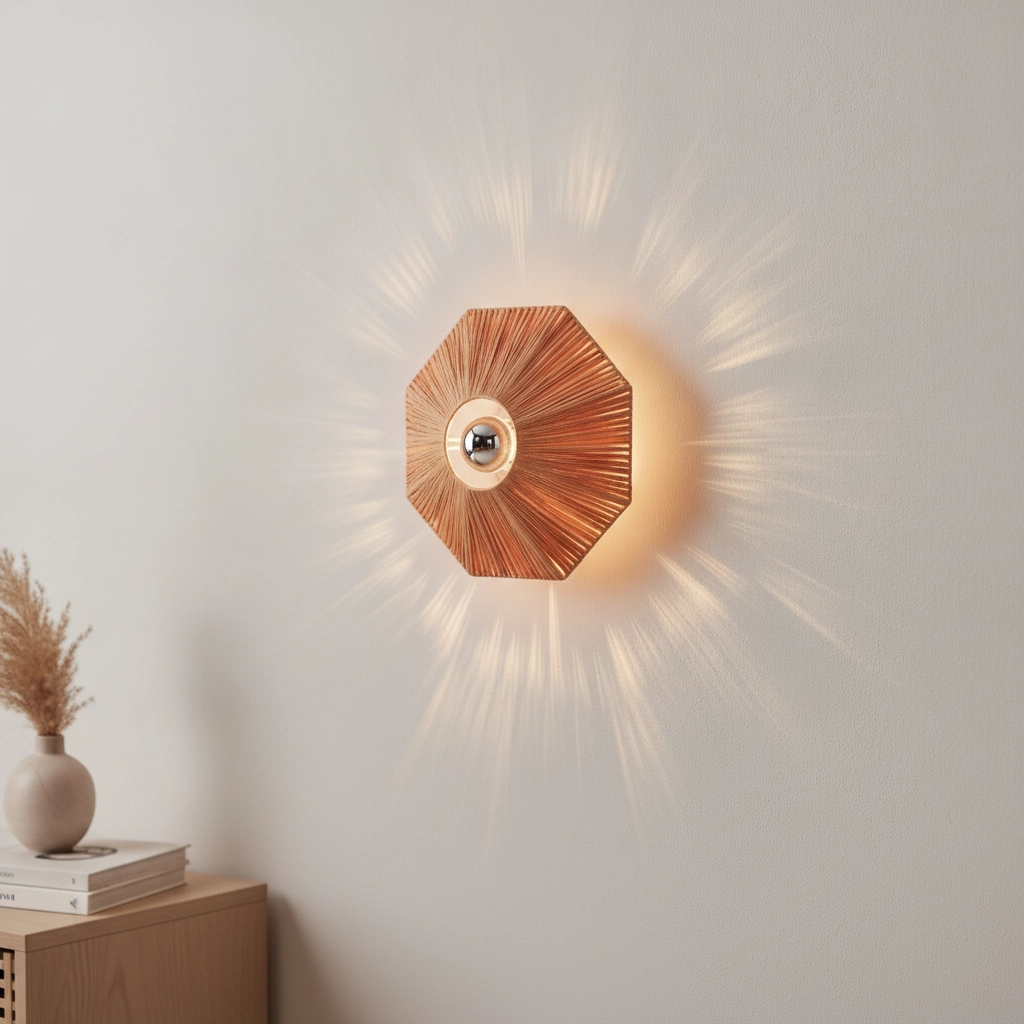 Lampe murale Elvio terre cuite Ø 30cm