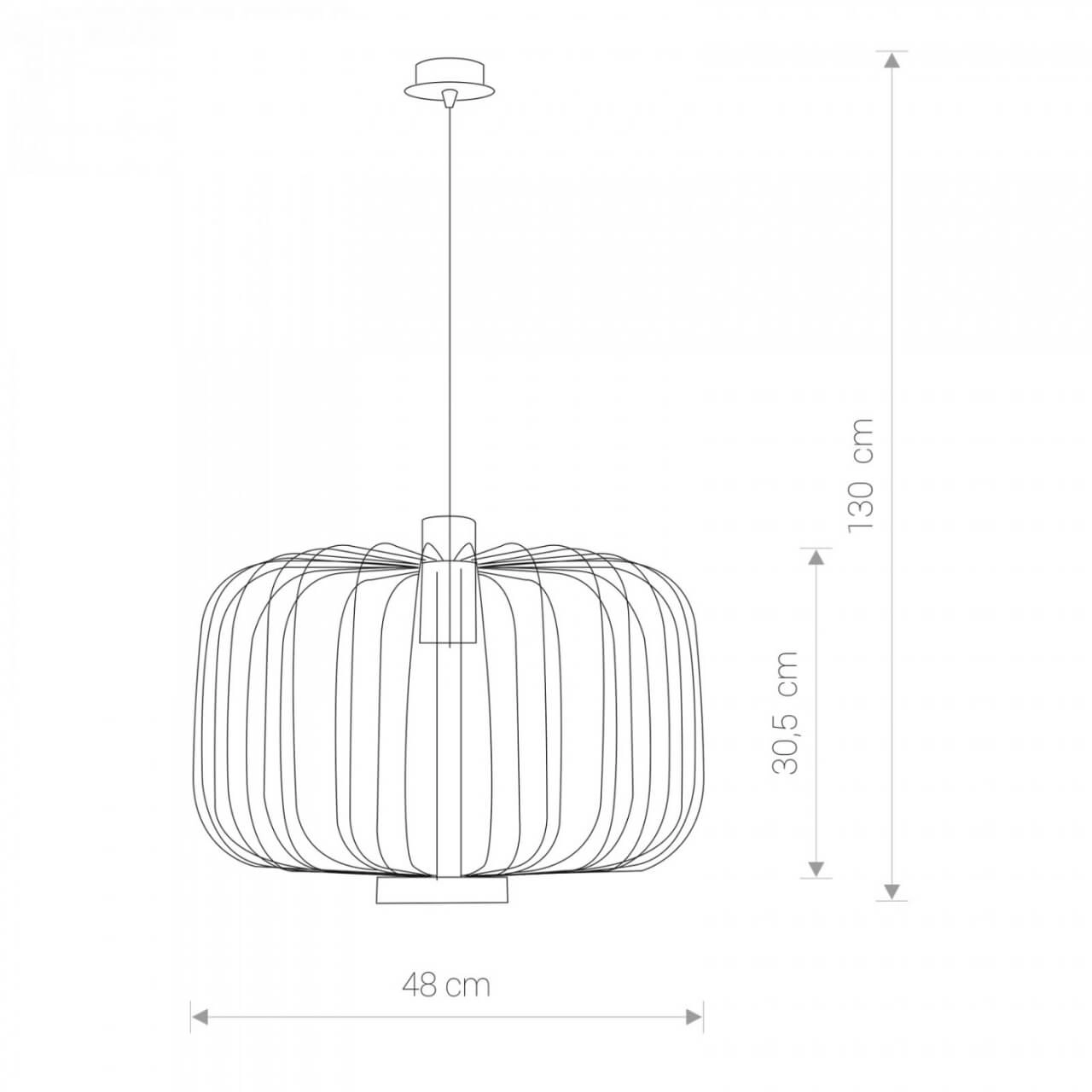 Lampe fil noir Allan Ø 48 cm Lyora 5903139694193