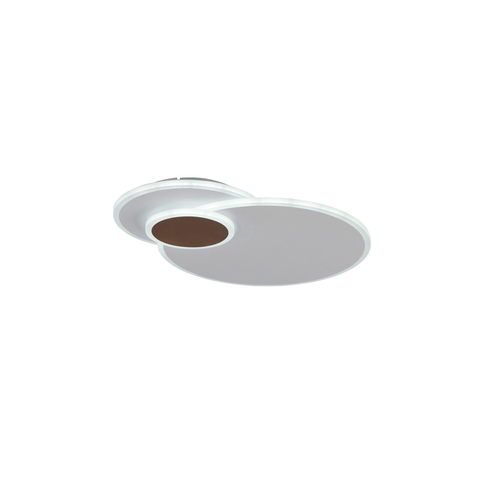 Lampe de plafond ronde Serea Blanc Trio 4017807703801