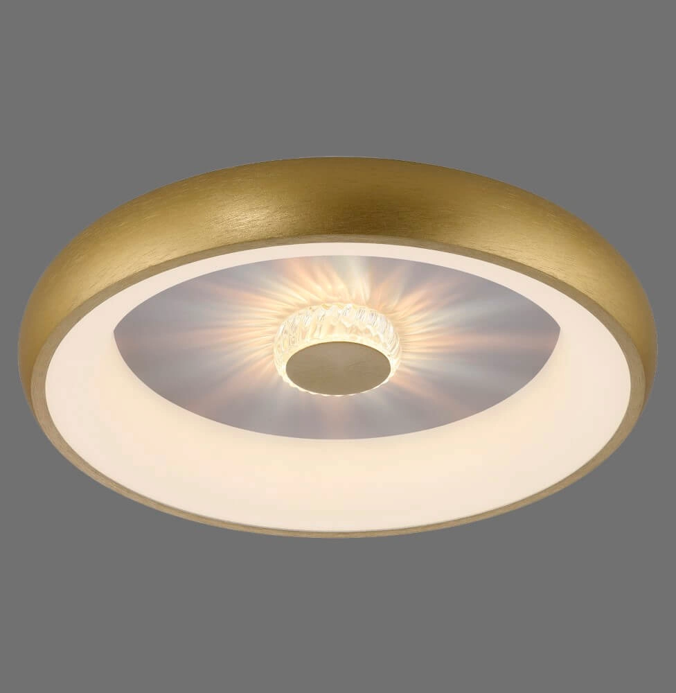Plafonnier rond Vertigo laiton Ø 46,5cm Just Light 4043689994716