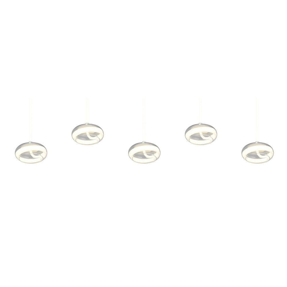 Lampe pendante à 5 lumières Tarsia Blanc Trio 4017807683400