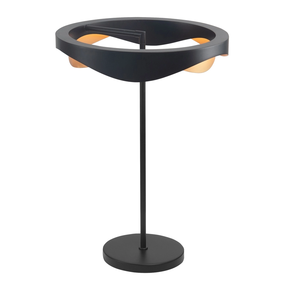 Lampe de table design Ascoli noir avec or Ø 36cm Lampe de table design Ascoli noir avec or Ø 36cm