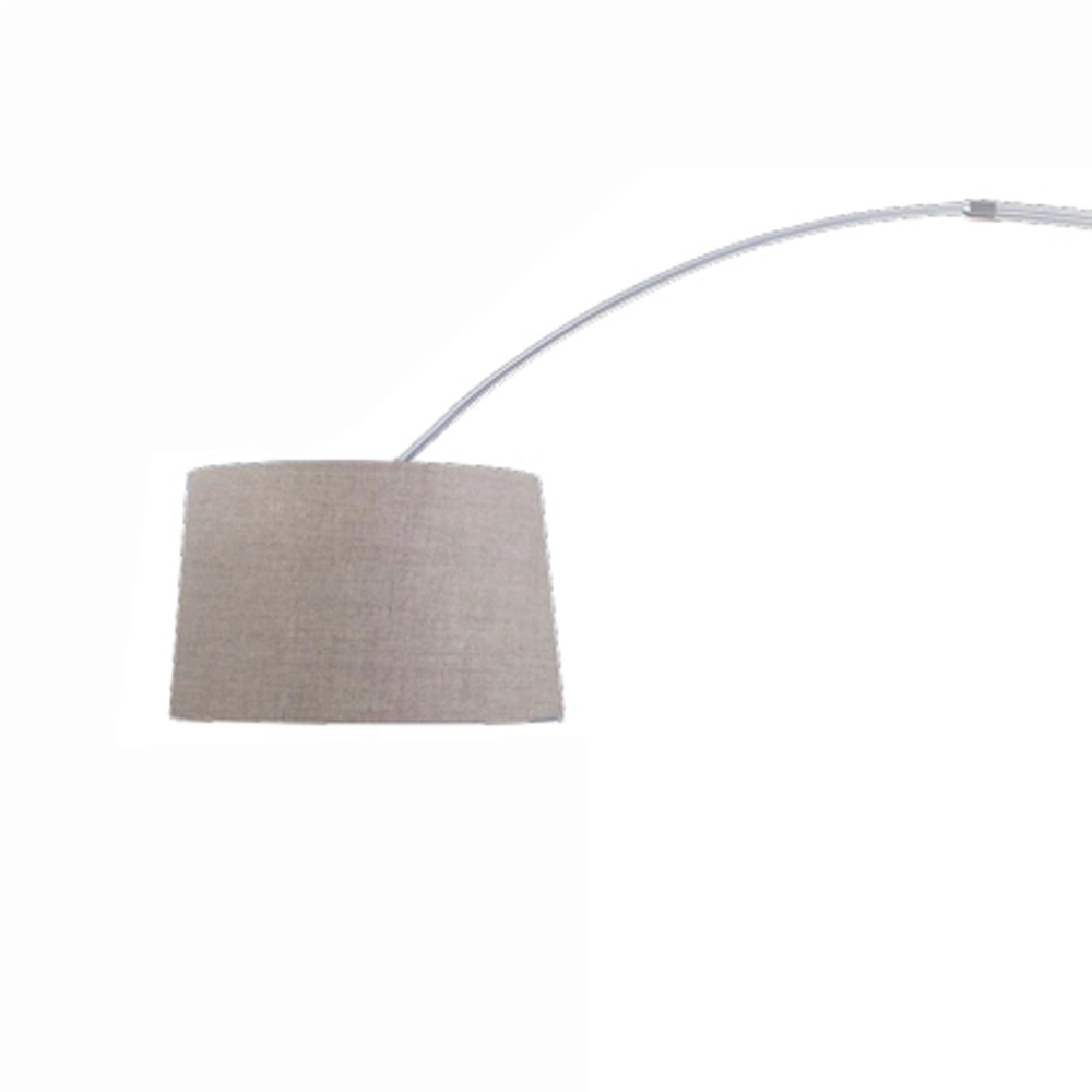 Lampe à arc Gramineus gris avec abat-jour taupe Steinhauer 8712746092868