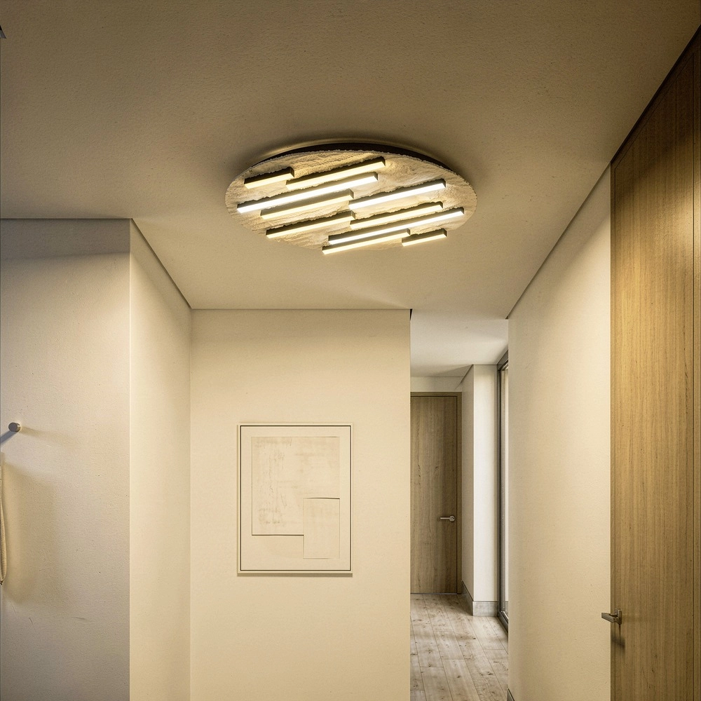 Lampe de plafond Campomarino brun sable Ø 48cm Eglo 9008606409082