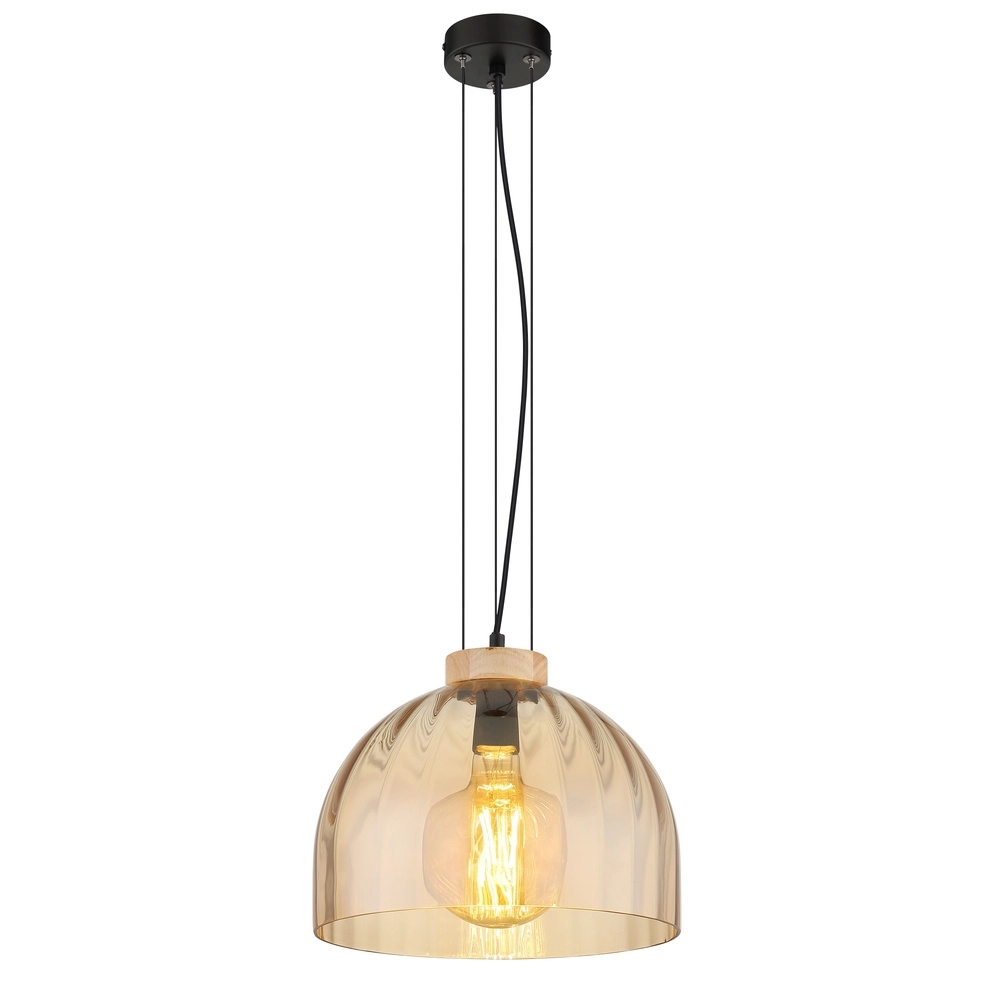 Lampe suspendue Swanson noir Ø 30cm