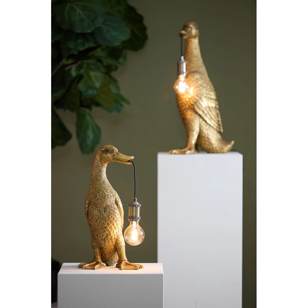 Lampe de table Duck Bronze canard 48,5 cm Light & Living 8717807675561