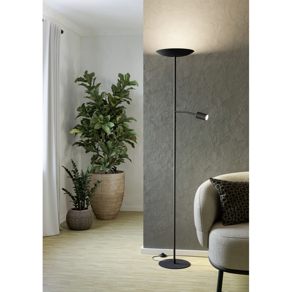 Lampadaire Conivarino noir Eglo 9008606356577