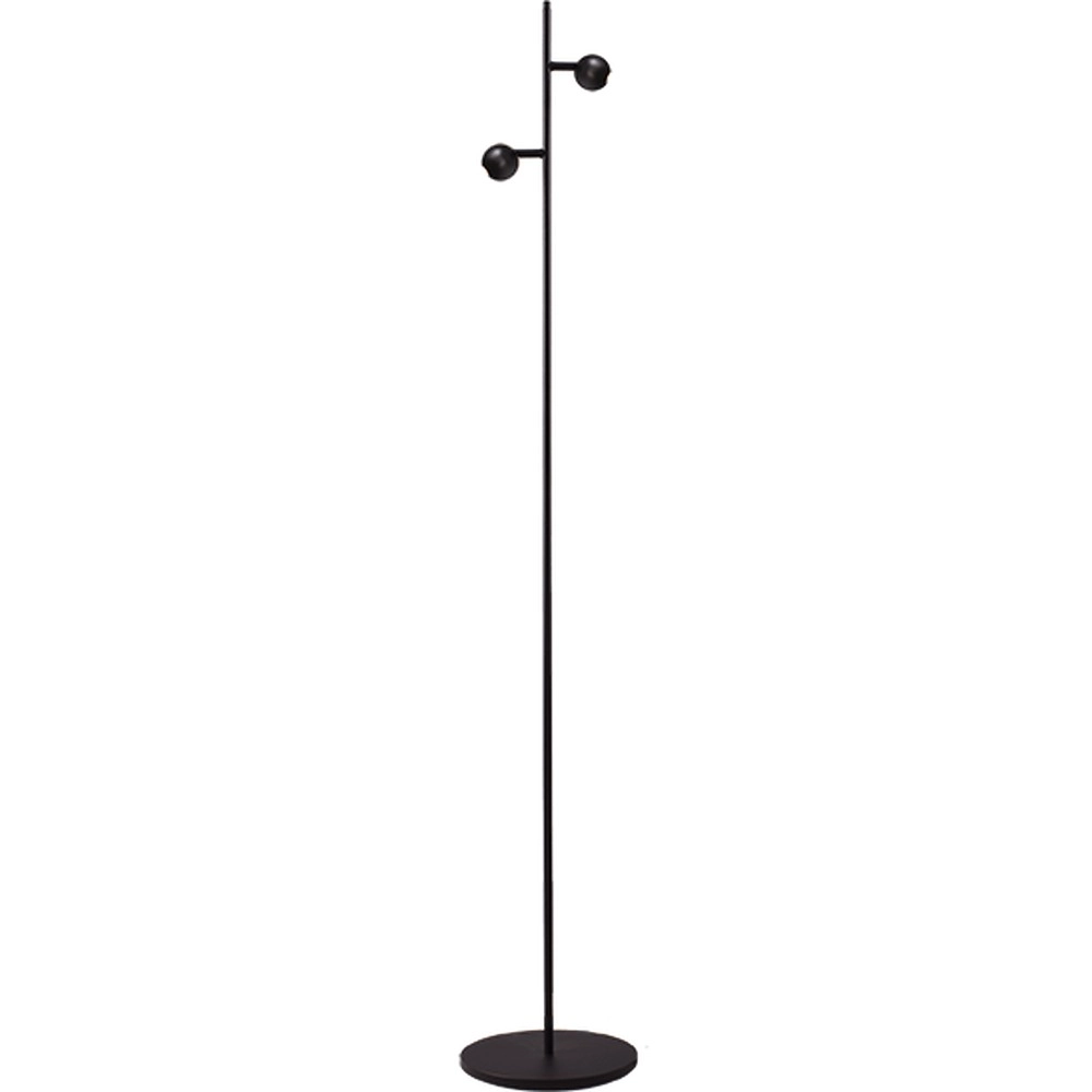 Lampe sur pied à deux lumières Talana Noir