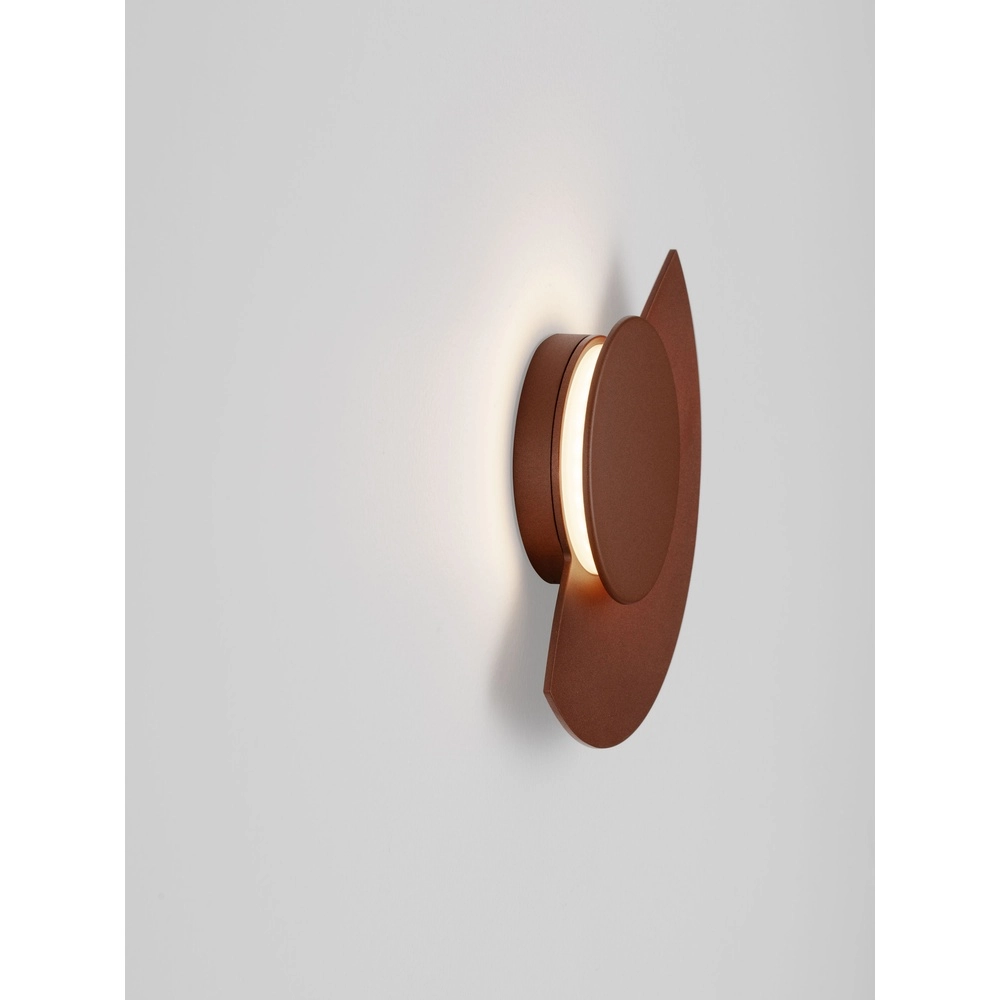 Lampe murale moderne Gloo brun rouille - 2700K Lyora 5212017497260
