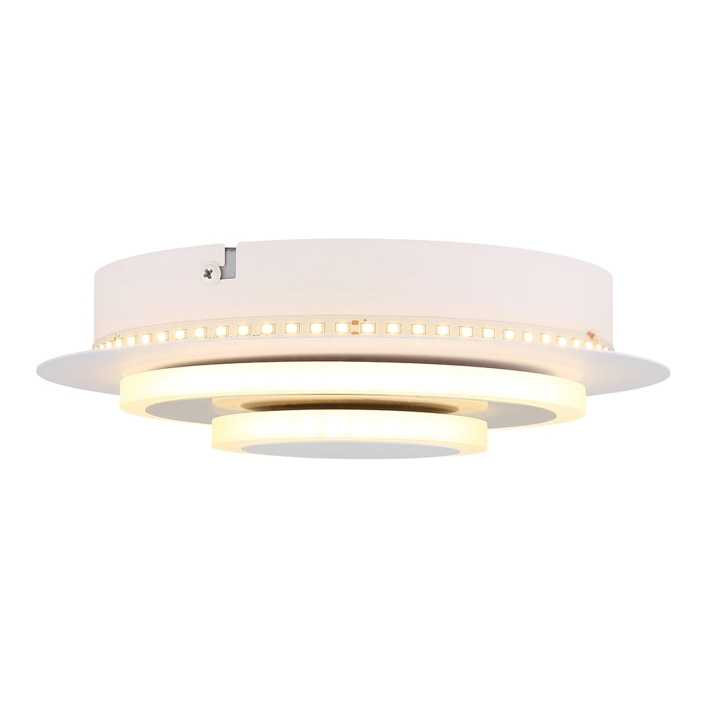 Lampe murale blanche Odonell avec du bois Globo 9007371569410