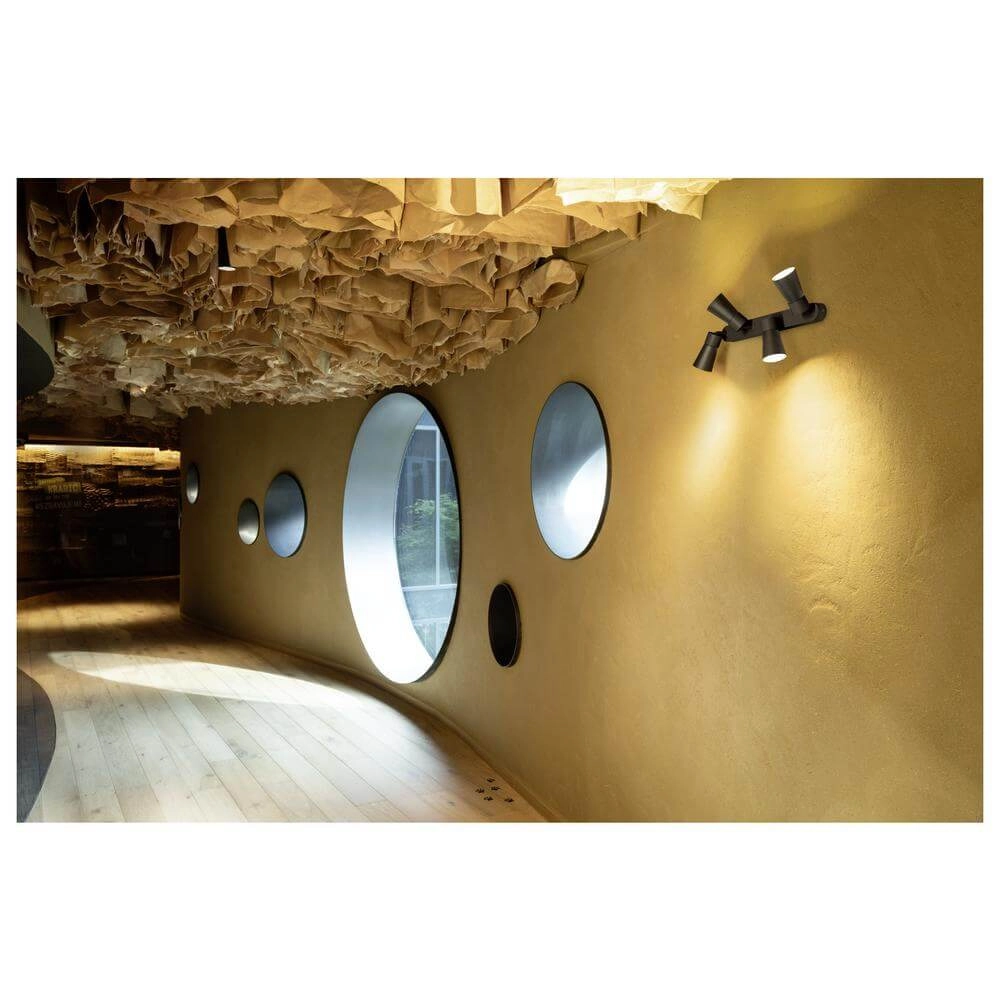 Moquerie Puri 2.0 Cone noir 4 lumières SLV 4024163293785