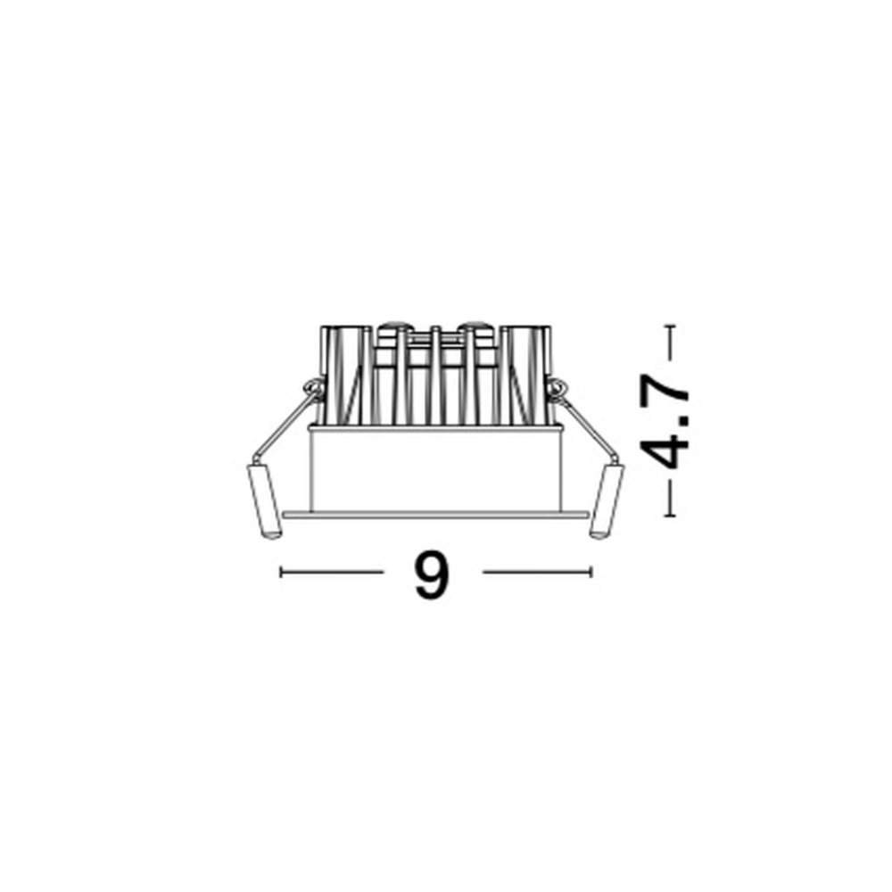 Spot encastré noir Blade Ø 9cm orientable Lyora 5212017418579