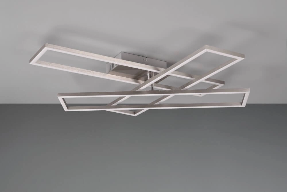 Plafonnier en nickel Corso conception Trio 4017807572667
