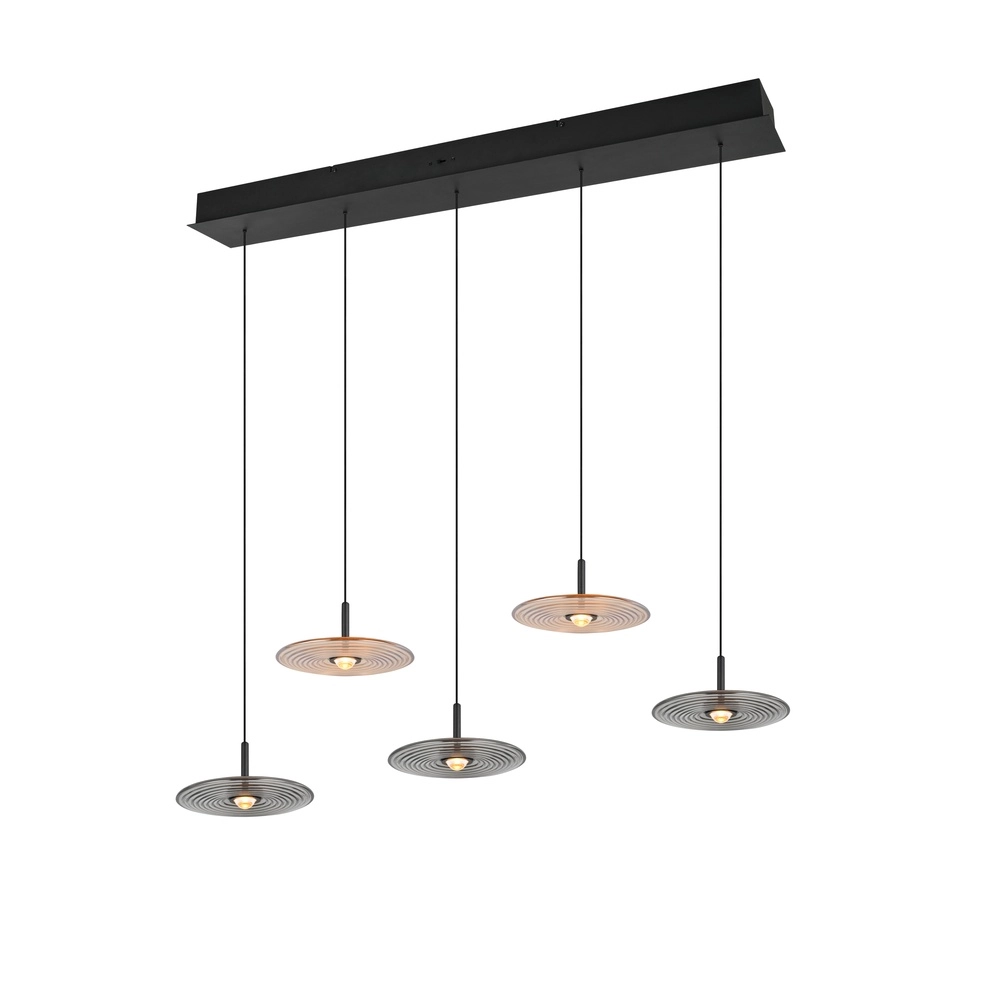 Lampe pendante de conception Sirena 5 lumières