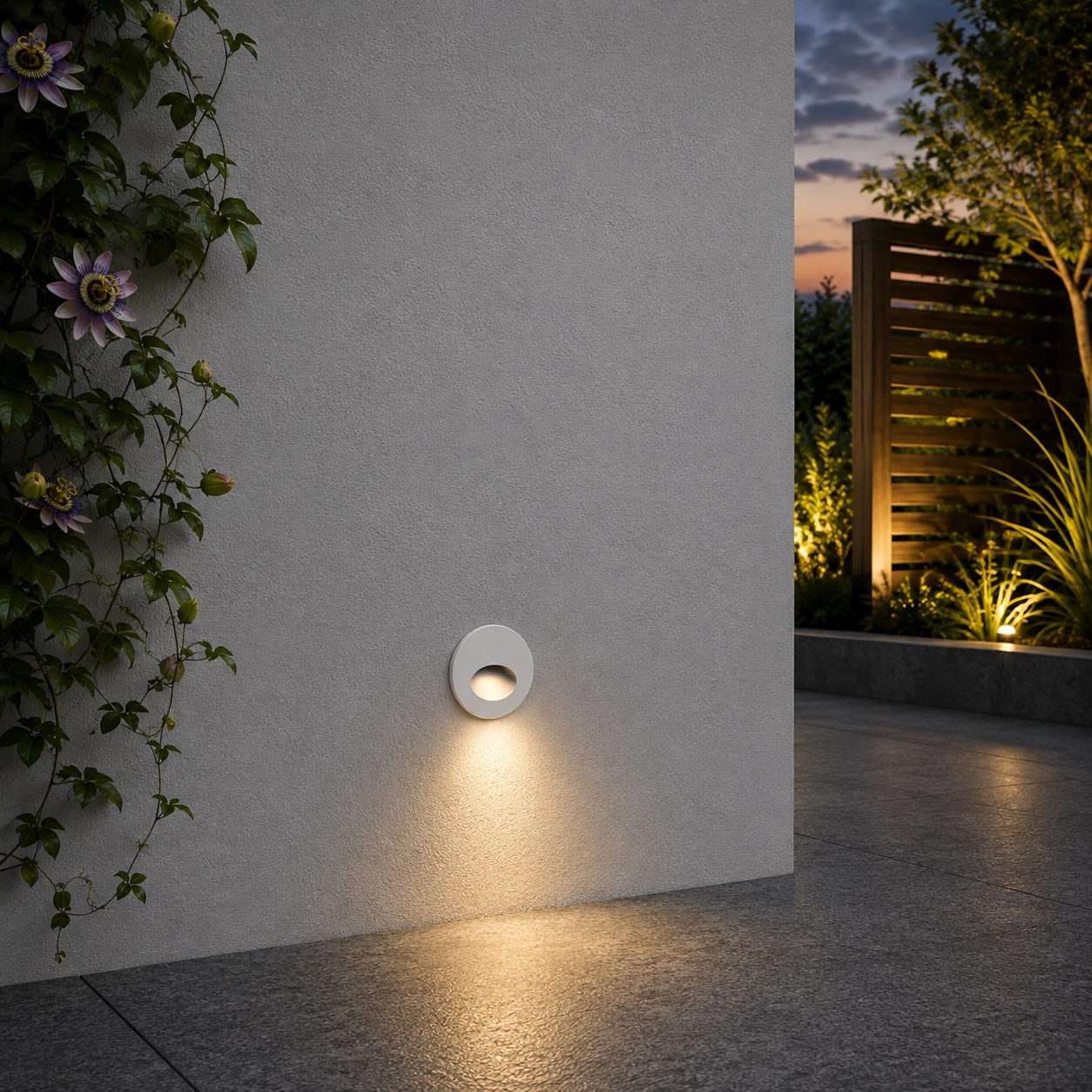 Luminaire encastré rond Circe blanc