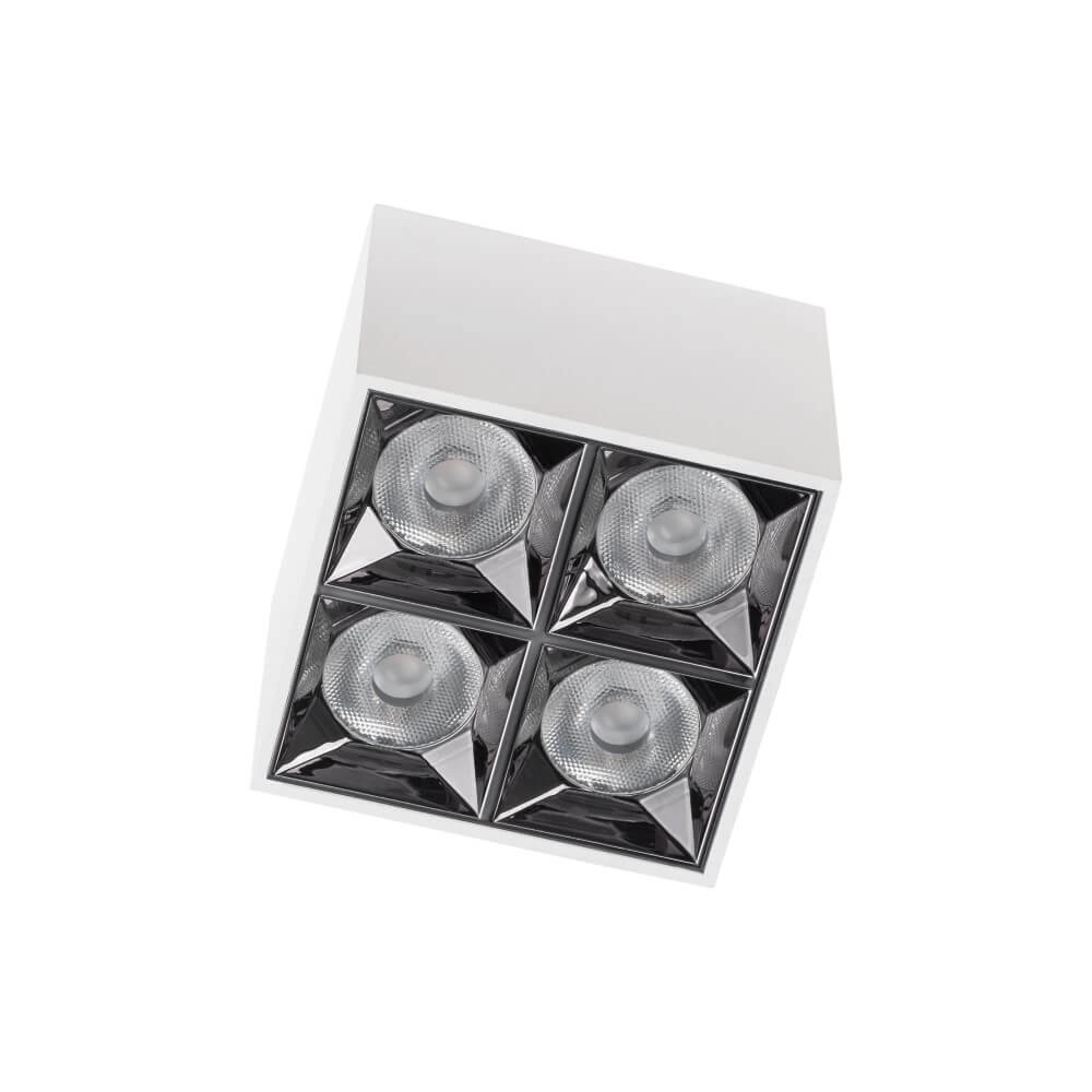 Spot en saillie blanc Midi Led 2x2 LED - 3000K
