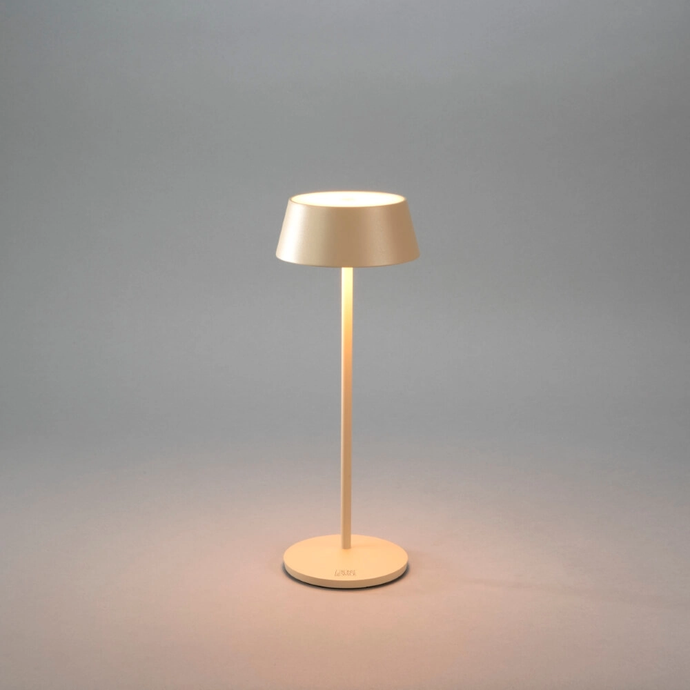 Lampe de table rechargeable Menton brun sable KonstSmide 7318307839333
