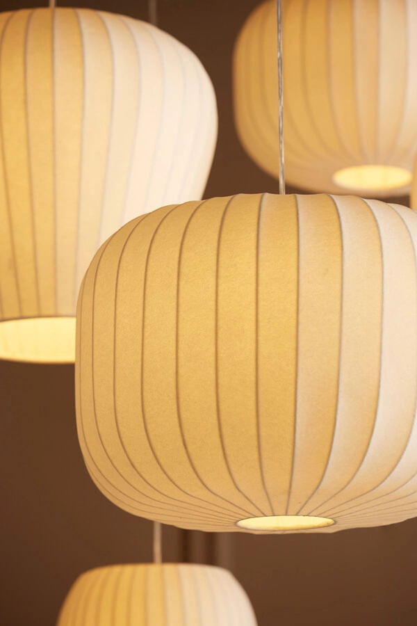 Suspension Japandi Lexa blanc Ø 35cm Light & Living 8717807638382