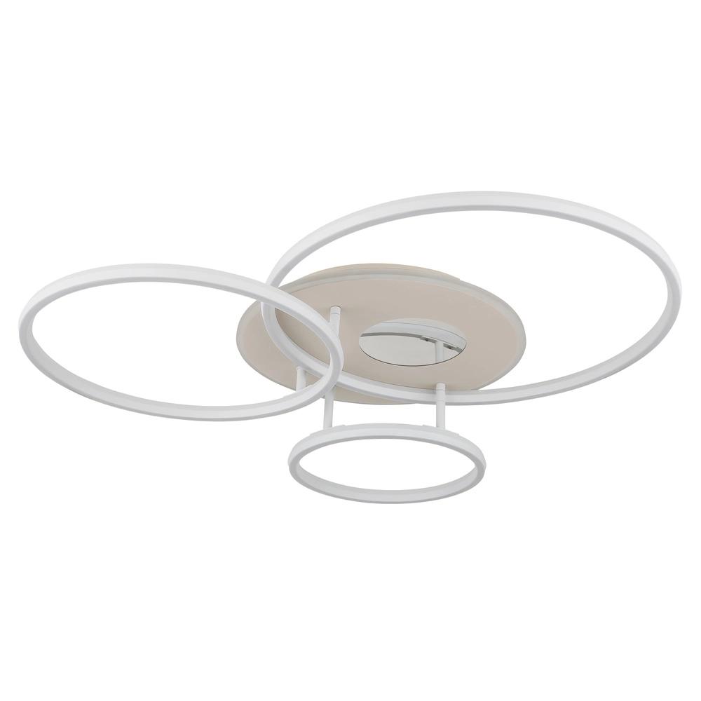 Plafonnier moderne Invertina rond sable brun Globo 9007371578856