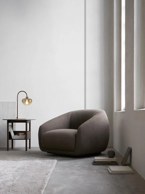 Lampe de table Genua marron avec verre doré 61cm Masterlight 8718121357355