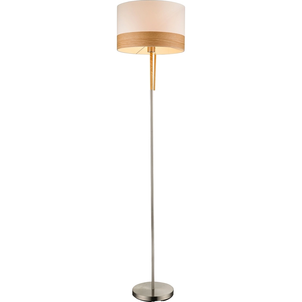 Lampe de pied Chipsy avec un aspect bois Ø 40cm