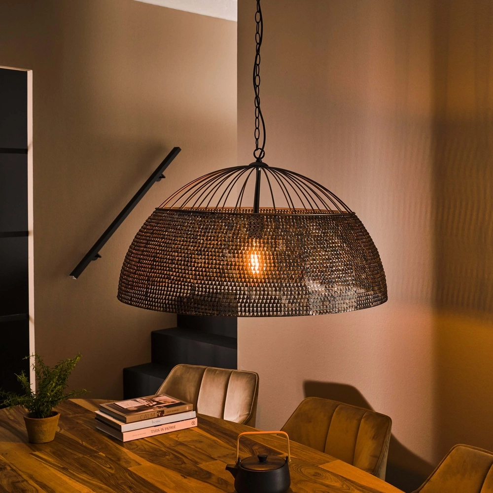 Lampe suspendue à l’échelle XXL Armor Ø 80cm