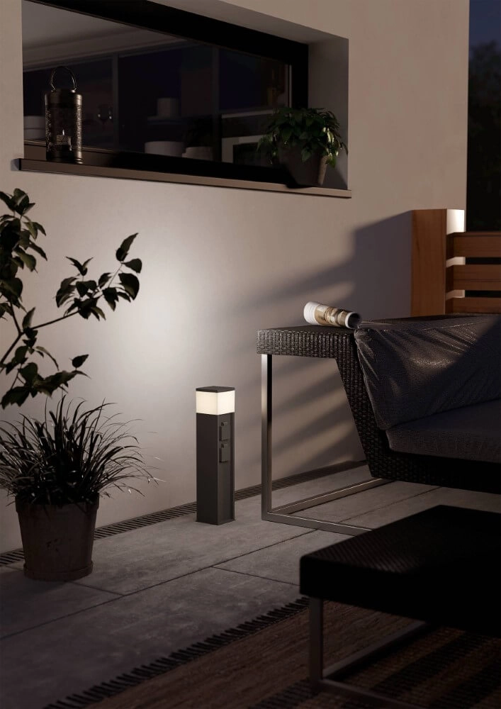 Douille avec lampe Park 5 anthracite Eglo 9008606297825