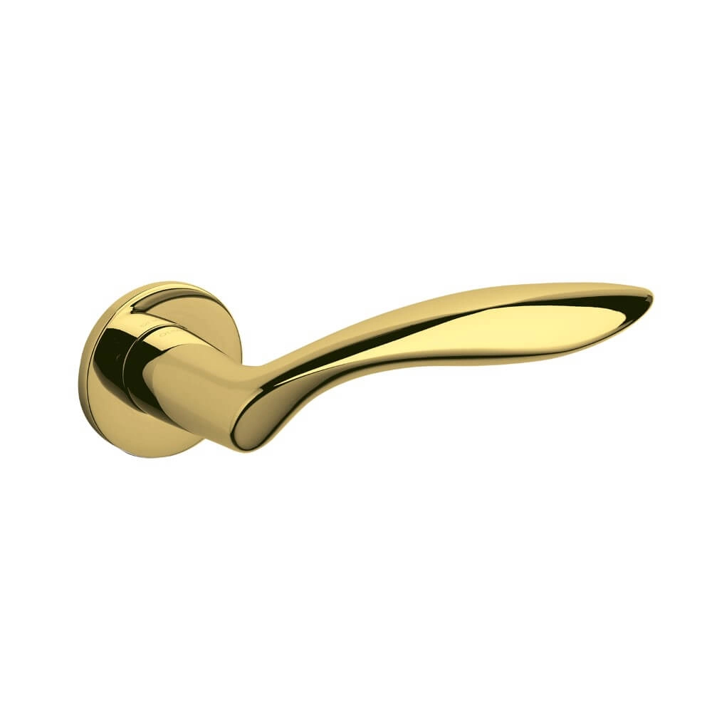 Poignée de porte design Onda laiton