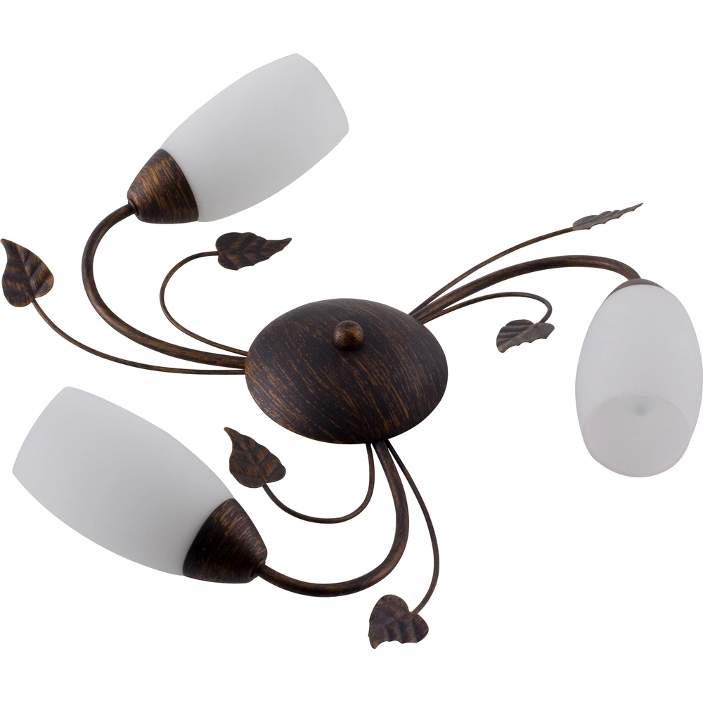 Lampe de plafond classique Venezia brun rouille