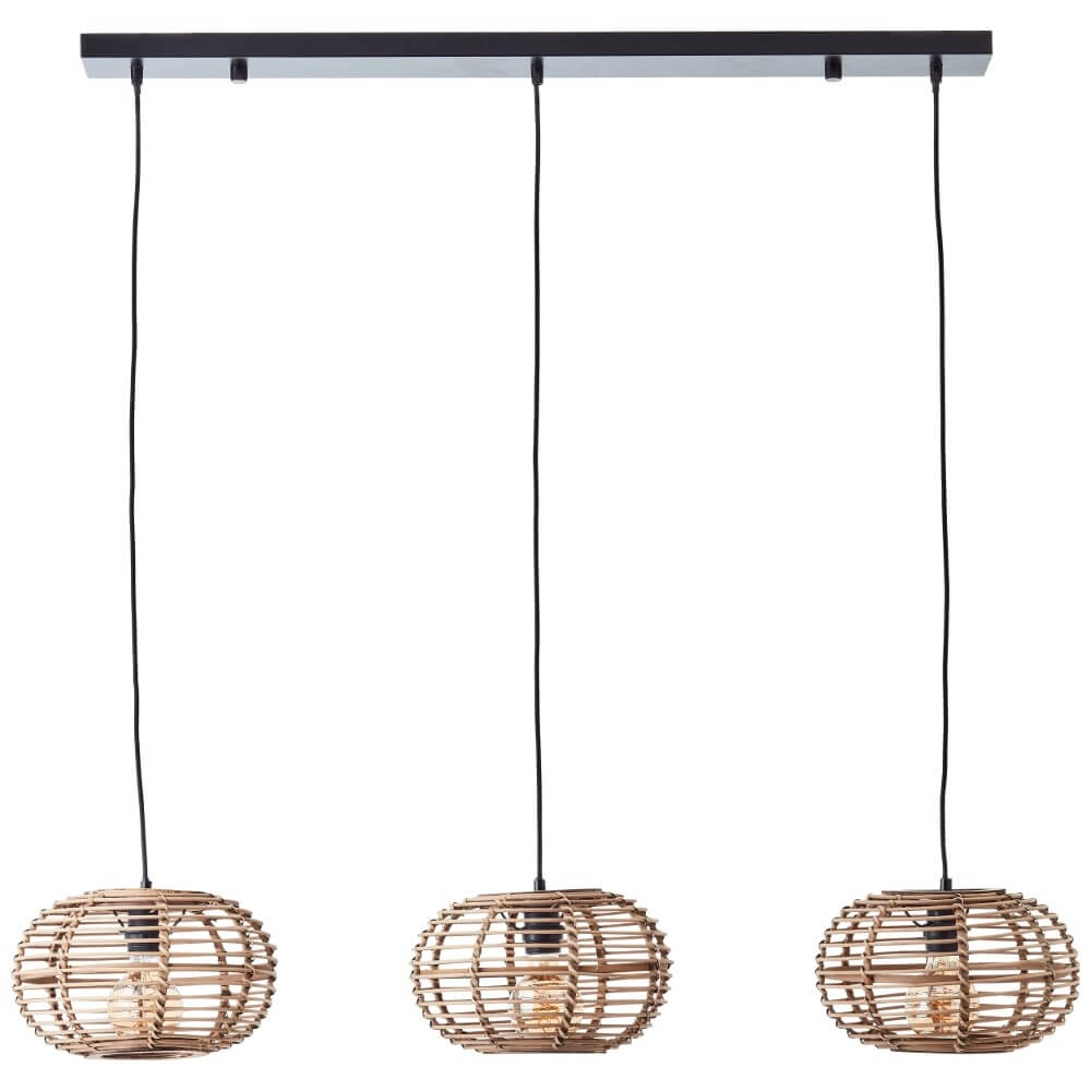 Lampe suspendue de table à manger en rotin Woodball Brilliant 4004353413797