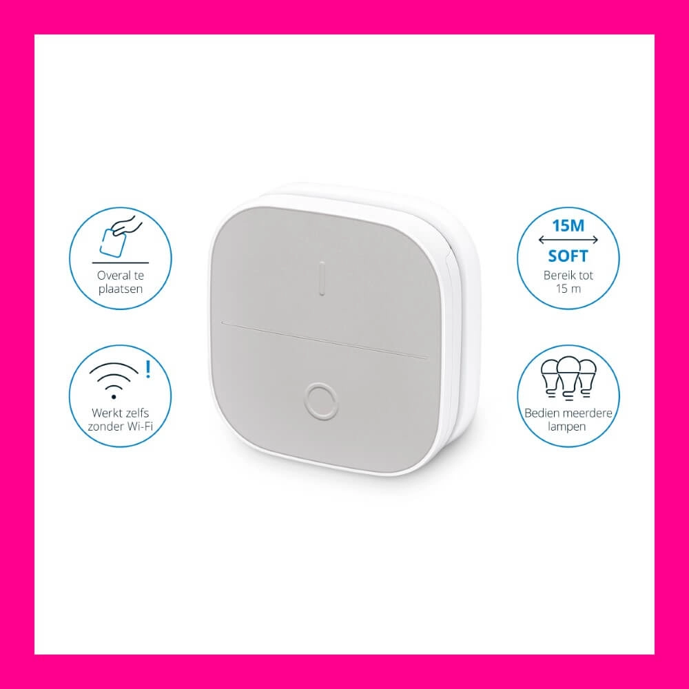 Commutateur sans fil Portable Button WiZ 8719514554795