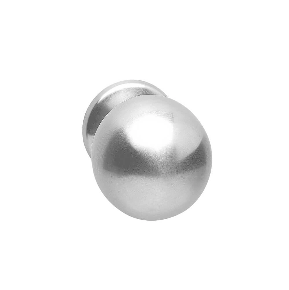 Poignée de porte avant Castor passe-partout en acier inoxydable Ø 7,5 cm