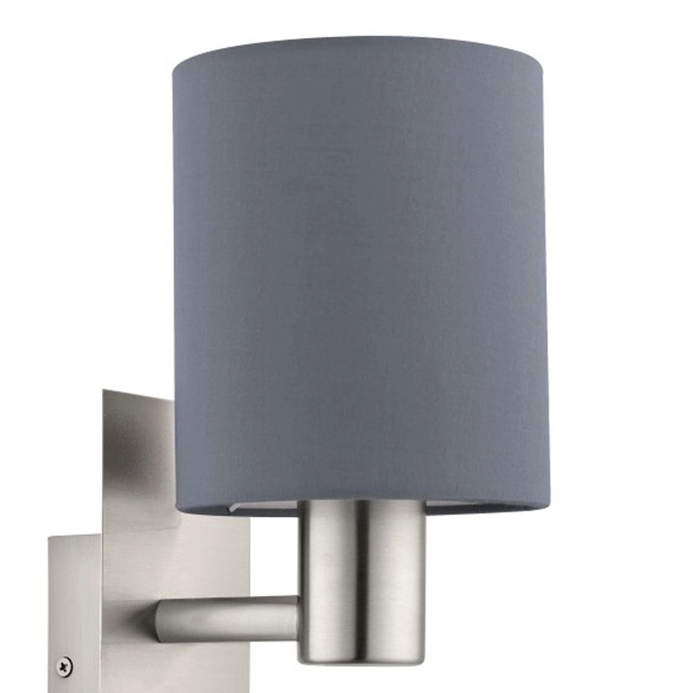Applique murale Pasteri gris avec lampe de lecture Eglo 9002759964795