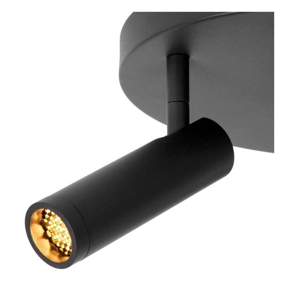Lampe de plafond élégante Grado Noir à 3 lumières Lucide 5411212221681