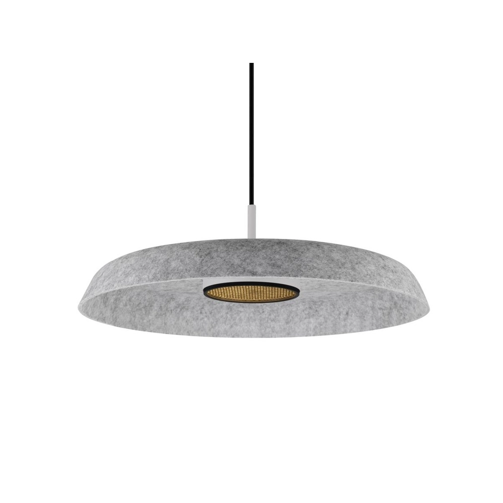 Capuche en feutre Grip! Flat Ø 50 x 6,2cm gris SLV 4024163316200