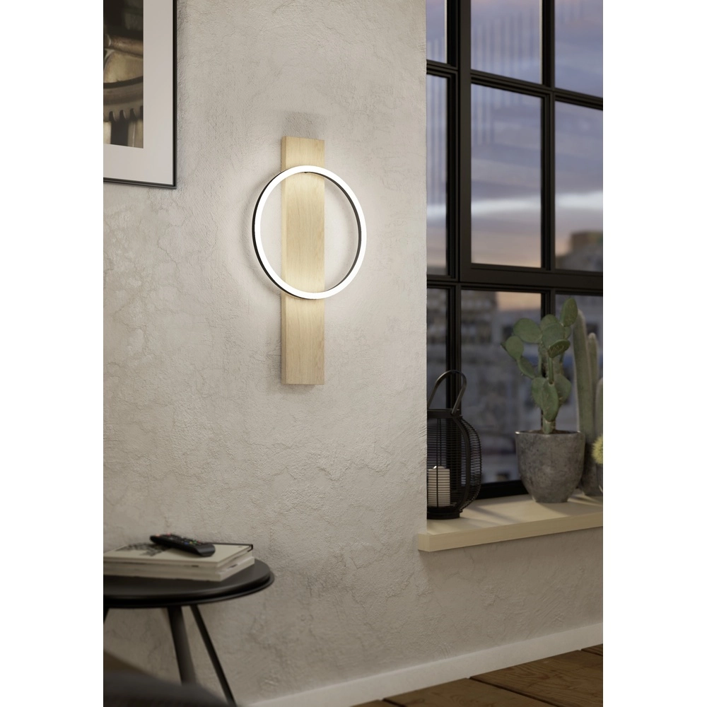 Lampe murale Boyal LED - avec un aspect bois Eglo 9008606327225