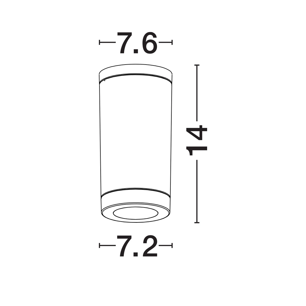 Spot monté en surface Spot blanc Lyora 5212017453686