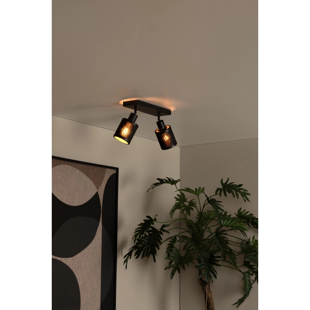 Lampe de plafond Tagalog Double Noir Lucide 5411212211675