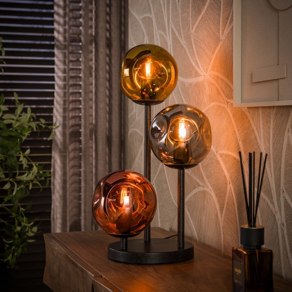 Lampe de table de conception Stellar Noir