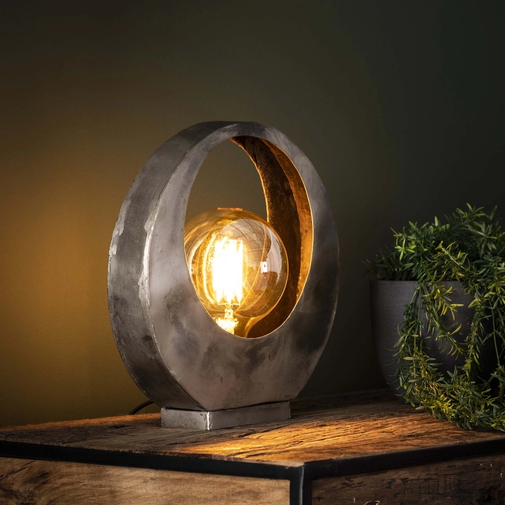 Lampe de table industrielle Full Ø 30cm - vieille argenterie