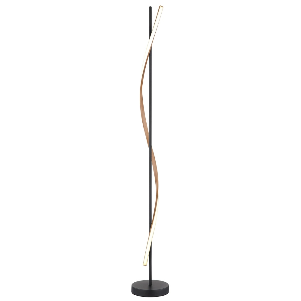 Lampadaire de conception Watkins Noir
