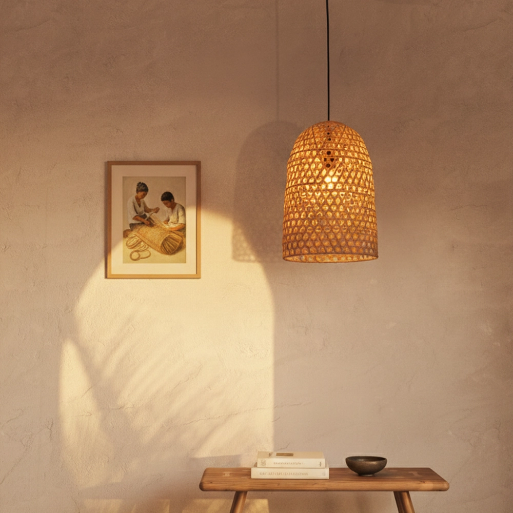 Suspension Aurora rotin Ø 30cm