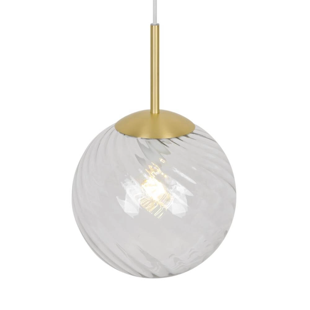 Suspension en verre Chisell laiton Ø 25cm Nordlux 5704924015656