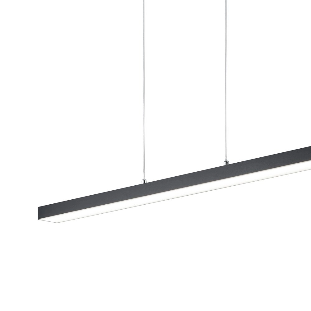 Lampe à suspension Agano 100 cm noir Trio 4017807391381