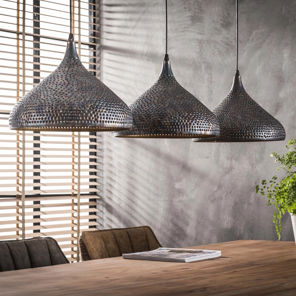 Lampe suspendue à trou Punch 3x E27 Lyora 8716803512825